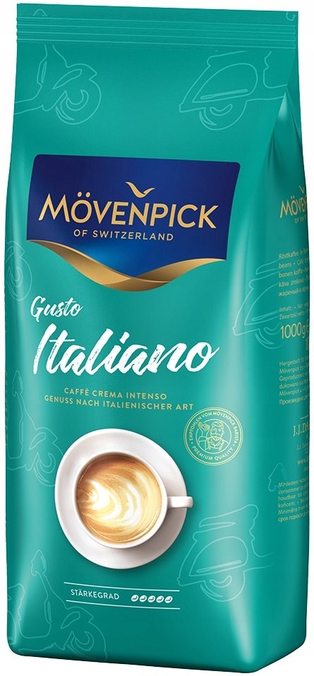 Mövenpick Caffe Crema Gusto Italiano 1 kg bønner - Kaffebønner ...